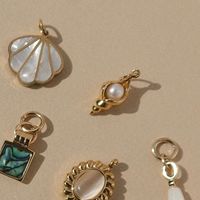 Collection Summer Beach Party Bijoux Série Océan Plage Mer Escargot Conque Pendentif Perle Collier pour Femmes