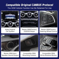 Route Factory Supply Dual System Car GPS pour Mercedes Benz Classe C NTG4.5 Audio Wireless Carplay Dashboard Placement 12.3 "Linux