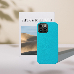 เคสหลังหนังวัว<span class=keywords><strong>แท้</strong></span>หรูหรา,เคสโทรศัพท์หนังเนื้อกรวดหลากสีสำหรับ <span class=keywords><strong>iPhone</strong></span> 13 - Product Image 2