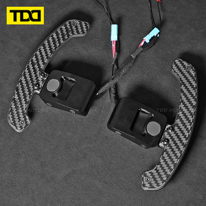 แป้นเปลี่ยนเกียร์คาร์บอนไฟเบอร์แบบแม่เหล็ก LED สำหรับ BMW F10 F06 F07 F11 F18 F12 F13 F01 F02 F30 F31 F32 F33 F34 ซีรีส์ 2 3 4 5 6 7 - Product Image 6