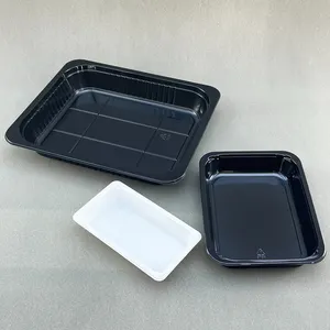 China Plastic C-PET Trays Food Container Microwavable Ovenable CPET Food Tray Ready Meal Tray