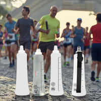 Flacon à eau en plastique TPU souple pour la randonnée et la course