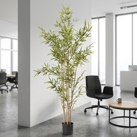 Künstliche Bambuspflanze mit Topf Künstlicher Bambusbaum Dekorative Zimmerpflanzen für Zuhause Büro Hotel Landschaftsgestaltung