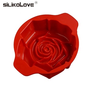 MUYULINS Beautiful Rose Shape Household Baking Pan DIY Cake <b>Tool</b> Mold 100% Eco-friendly Food Grade <b>Silicone</b> - Product Image 3