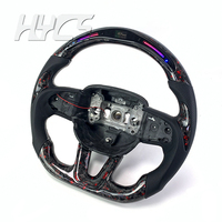 Accessoires d'intérieur de voiture Volant en fibre de carbone forgé pour Dodge Charger Challenger SRT Hellcat