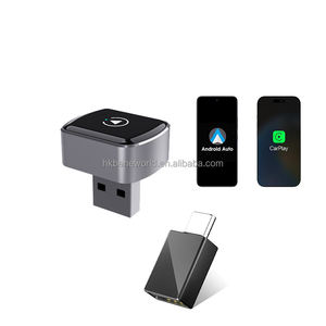 Adaptateur CarPlay Android Auto filaire et sans fil OEM ODM Bluetooth 5.2 WiFi double bande Mini USB Portable Clé de voiture intelligente universelle - Product Image 4
