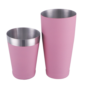 Kit de bar à domicile personnalisé couleur rose, <span class=keywords><strong>shaker</strong></span> <span class=keywords><strong>Boston</strong></span>, kit de barman en acier inoxydable 304, capacité 18oz et 28oz, logo personnalisé - Product Image 2
