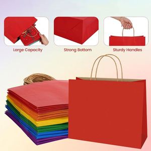 Wholesale Custom Your Own Logo Luxury Shopping Kraft Paper Bags Private <b>Label</b> <b>Gift</b> Bags Recycled Materials Promotion - Product Image 4