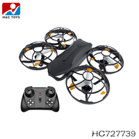 Dron aéreo pequeño Selfie de cuatro ejes para juguetes Dron cuadrado Cámara HD Sensor de gravedad Stunt Rolling RC Quadcopter