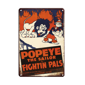 Мультяшные персонажи забавные и красочные винтажные металлические жестяные знаки печать логотипа металлический Плакат на заказ винтажные металлические знаки - Product Image 6