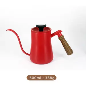 Stainless Steel Gooseneck Coffee Drip Kettle Pour Over Tea Kettle Free Water Kettle With Built-In Thermometer Tea Pot