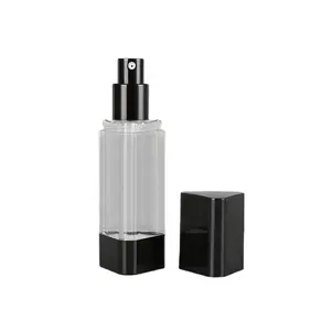New design patent product 30ml Triangle Shape Cosmetic Packaging Pump Airless Bottle