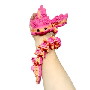 Ornement de bureau Salamandre Dragon imprimé en 3D, figurine d'action, animaux imprimés en 3D, artisanat pour la maison et le bureau, personnages imprimés, cadeau de Noël - Product Image 5