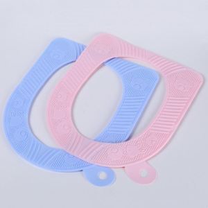 <b>Waterproof</b> Silicone Toilet Seat Cushion Enlarged Inner Diameter Washable <b>Pad</b> Velcro Fastener Universal All Seasons - Product Image 4