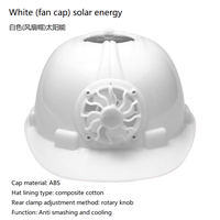 Casque de sécurité à énergie solaire, casque de chantier anti-choc à double charge solaire