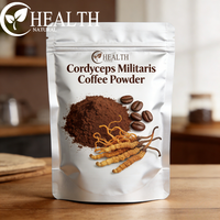 Poudre de café instantané Yhealth, poudre de café au Cordyceps Militaris, emballage personnalisé OEM