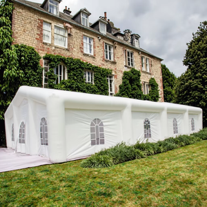 Tente gonflable géante de haute qualité en PVC blanc écologique pour mariages, banquets, rassemblements religieux, fêtes géantes, château à louer - Product Image 2