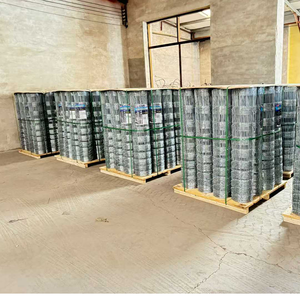 Clôture en fil de fer galvanisé pour bétail, moutons et chevaux, 4 pieds, avec nœuds fixes pour clôture de champ et enclos d'élevage - Product Image 6