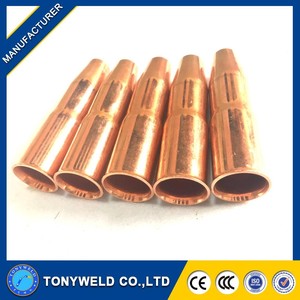 Buse de style 22T-37SS 1220-1301 pour pistolet MIG Lincoln Tweco n°2, en <span class=keywords><strong>cuivre</strong></span> conique de 3/8 po - Product Image 4