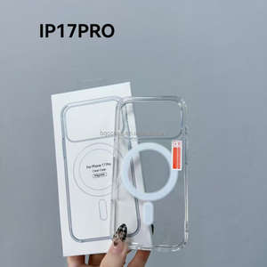 Funda de teléfono magnética transparente de rango medio para iPhone 17 Pro <span class=keywords><strong>Max</strong></span> con caja de embalaje cargador inalámbrico funda transparente para Apple 17 <span class=keywords><strong>air</strong></span> - Product Image 2