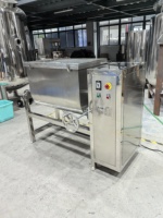Mélangeur à ruban en U inclinable avec décharge manuelle, mélangeur à cuve à volume personnalisé 100L 200L 300L, machine à mélanger les poudres