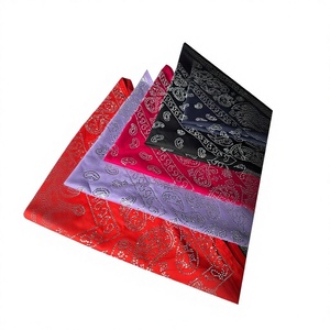 Pañuelo Cuadrado de Algodón 100% con Estampado Paisley, para Cuello, Cabeza o como Corbata, Accesorio Casual para las Cuatro Estaciones - Product Image 2