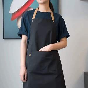 Changrong algodón lienzo Cruz espalda delantal logotipo personalizado hombres mujeres Chef camareros artistas Barista CAFÉ Tienda Bar restaurante delantal de trabajo - Product Image 6