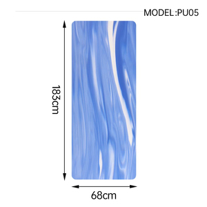 Tapis <span class=keywords><strong>de</strong></span> <span class=keywords><strong>yoga</strong></span> et <span class=keywords><strong>de</strong></span> Pilates pliable, antidérapant, imperméable, écologique, en mousse <span class=keywords><strong>de</strong></span> caoutchouc naturel PU, 5 mm, 183 cm, 2 kg, vente en gros d'usine - Product Image 3