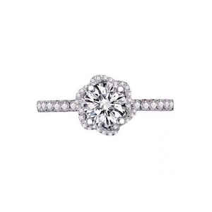 Nuevo Anillo de Compromiso de Oro de 18k con Diamante Blanco de Laboratorio, Anillo de Boda con Diamante, Joyería de Diamantes - Product Image 1