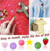 Botón a presión de plástico de decoración multiusos de 10mm, 13mm y 15mm para correa de mochila, ropa para mascotas, productos para bebés, accesorios para manualidades DIY