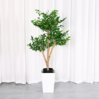 Plante verte artificielle amovible, Arbre porte-bonheur, Plante verte artificielle pour l'intérieur, Décoration de salon, Ornement décoratif pour magasin