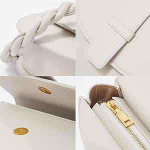 Nuevo bolso de hombro de cuero moderno y sencillo, bolso informal tipo bandolera, bolso de mano de cuero vacuno de lujo para mujer - Product Image 3