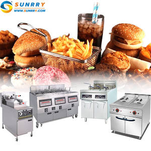 Máquina de patatas fritas, máquina de patatas fritas, freidora de presión profunda, freidora eléctrica, equipo de comida rápida Industrial, pollo - Product Image 1