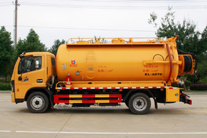 Camion-citerne à aspiration intégrée Dongfeng 10CBM 6 roues de qualité supérieure pour l'entretien des propriétés commerciales - Product Image 4