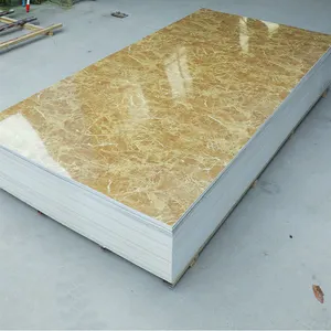 Factory Price High Gloss Uv Coating Waterproof Pvc Marble Sheet 3mm Pvc Uv Marble Sheet