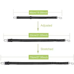Réglable Réfléchissant Nylon <span class=keywords><strong>Chien</strong></span> Ceinture De Sécurité De <span class=keywords><strong>Voiture</strong></span> Durable Élastique Chiot Voyage Corde De Sécurité pour Petits Grands Bouledogues Français Animaux - Product Image 2