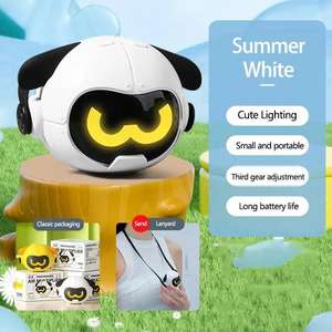 Aewmofuse Ventilador eléctrico portátil y recargable por USB, ventilador colgante para el cuello de gran capacidad con tres velocidades de viento - Product Image 3