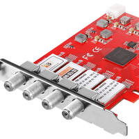 Carte tuner TV satellite numérique TBS6904SE DVB-S2 Quad Tuner PCIe, solution de tête de réseau IPTV, serveur de streaming, passerelle FTA haute performance