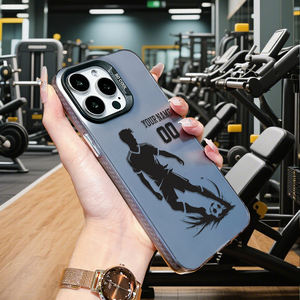 Funda de TPU con Nombre y Número Personalizables para Jugador de Fútbol, Reflectante, Antigolpes, Antihuellas, Pintura UV, 17/16/15/14/13 - Product Image 2