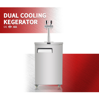 Fuyong Distributeur de bière Kegerator en acier inoxydable Machine à bière pression de fête en gros avec robinet frontal pour la réfrigération