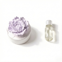 Diffuseur de parfum d'ambiance en cire d'arbre à parfum, en céramique parfumée, fait main, en forme de fleur, pour la maison, prix d'usine