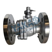 Vanne à boisseau sphérique en acier inoxydable, raccord à souder RF (face surélevée), à orifice réduit, PN16