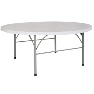 <span class=keywords><strong>Mesa</strong></span> Redonda <span class=keywords><strong>Plegable</strong></span> de Plástico Blanca para Banquetes de Boda al Aire Libre, <span class=keywords><strong>6</strong></span> Pies, 72 Pulgadas, para 10 <span class=keywords><strong>Personas</strong></span> - Product Image 2