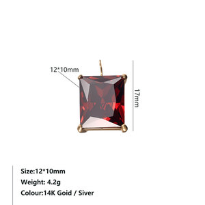Colgante de Acero Inoxidable 316L con Baño de Oro de 14k/18k, No se Deslustra, con Dijes de Piedras de Nacimiento de Diamantes de Imitación para Fabricación de Joyas, Collares y Pulseras - Product Image 6