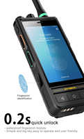 Anysecu E81 4G POC Android 9 Radio 4+64GB 4.0 Pouces IP68 Étanche Robuste Smartphone Durci 4W DMR Analogique UHF Talkie-Walkie