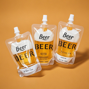 Bolsas de plástico transparente para llevar cerveza artesanal bolsas de embalaje líquido bolsas para beber al aire libre - Product Image 6