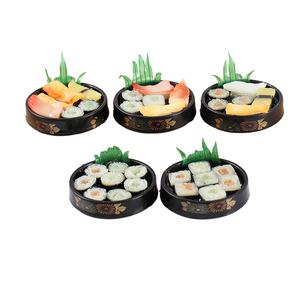 Imitatie Sushi Plaat Speelgoed Pvc Plastic Bedels Miniatuur Japanse Lunch Poppenhuis Handgemaakt Diy Junk Telefoon Case Food Play Set 60 - Product Image 1