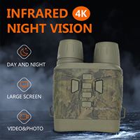 Binoculares de visión nocturna 4K NV4000 Gafas de visión nocturna Pantalla de 3 '5X Zoom digital Botón retroiluminado 300m Vista Táctica Alcance de caza
