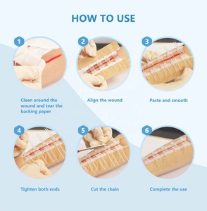 Dispositif de Fermeture de Plaie Stérile Couleur Peau de Haute Qualité, Très Vendu, pour Premiers Secours et Soins des Plaies - Zip Stitch - Product Image 6