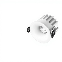 Spot LED encastré moderne anti-éblouissement, spot de plafond en aluminium, lumière COB pour la maison, le bureau, le commerce